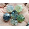 5-pieces Natural Xiu Jade (Serpentine) Carved Cat Paw Bead