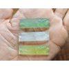 5-pieces Natural White & Light Green Serpentine Carved Lotus & Carp Pattern Long Bar Slab Beads, DIY Bracelet Beads