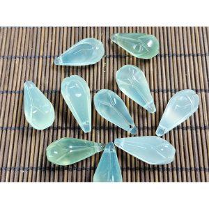 10-pieces Natural Serpentine Magnolia Flower Bud Charm Bead