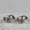 S925 Sterling Silver Eye of Horus Wheel Spacer Loose Bead