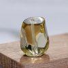 2-Pieces Natural Lemon Citrine Irregular Faceted Prism Loose Beads