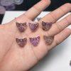 5-Pieces Natural Ametrine Butterfly Spacer Bead