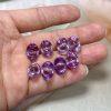 5-Pieces Natural Amethyst Ingot Spacer Beads
