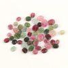 Natural Red Green Candy Tourmaline Turtle Shell Spacer Beads