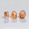 Natural Red Inclusion Quartz Irregular Faceted Prism Spacer Beads