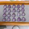 2-Pieces Natural Amethyst Buddha Charm