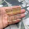 30g Natural Translucent Lemon Yellow Citrine Rectangle Spacer Beads