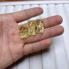 5-Pieces Natural Lemon Citrine Cute Bear Spacer Beads