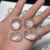 2-Pieces Natural Clear Quartz Fox Shape Spacer Beads