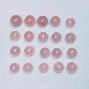 30g Natural Rose Quartz Round Spacer Bead