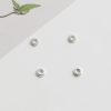 S925 Sterling Silver Mini Round Spacer Washers Jewelry Spacer Disc Accessories