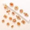Gold Plated S925 Sterling Silver Bezel Set Natural Arusha Golden Sunstone Bead & Charm