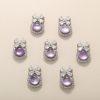 S925 Sterling Silver Bezel Set Natural Amethyst Runaway Princess Pendant