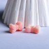 2-Pieces Natural Queen Conch Bowknot Fully Drilled Spacer Beads