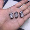 5-Pieces Natural Silver Sheen Obsidian Pi Yao Pixiu Animal Loose Beads