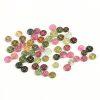 5-Pieces Natural Candy Color Tourmaline Peace Ring Donut Loose Beads