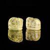 5-Pieces Natural Citrine Pi Yao Pixiu Animal Loose Beads