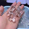 5-Pieces Natural Clear Quartz Cube Sugar Loose Beads