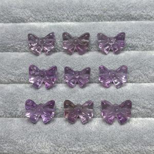 5-Pieces Natural Ametrine Bow Loose Beads