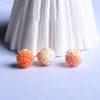 5-Pieces Natural Queen Conch Rose Conch Shell Rose Flower Round Loose Beads