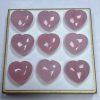 5-Pieces Natural Rose Quartz Heart Loose Beads