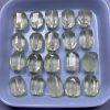 5-Pieces Natural Lemon Citrine Irregular Faceted Prism Loose Beads