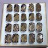 5-Pieces Natural Smoky Quartz Irregular Faceted Prism Spacer Beads