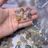 20g Natural Herkimer Diamond Faceted Freeform and Cube Shape Bead
