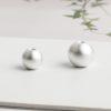 S999 Fine Silver 3D Hollow Hard S999 Fine Silver Matte Round Beads, Universal Beads
