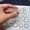Natural Clear Quartz Cute Cat Head Bead