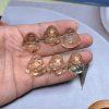 Natural Light Yellow Citrine Maitreya Buddha Pendant Bead