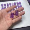 Natural Amethyst Bear Bead