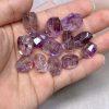 20g Natural Super Seven Amethyst facet freeform Shape Bead