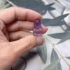Natural Amethyst Carved lion pendant ornament