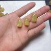 Natural Golden Rutilated Quartz Pixiu Bead