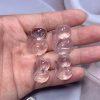 Natural Clear Quartz Fox Shape Charm Bead