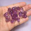 2-pieces Natural Amethyst T drilled Buddhist Stupa Bead