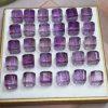 5-pieces Natural Amethyst Cube Spacer Bead