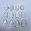 Light Pink Natural Rose Quartz Teardrop Charm Bead