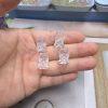 2-pieces Natural Clear Quartz Money-devouring Beast Spacer Bead