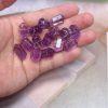 5-pieces Natural Amethyst Pixiu Animal Spacer Bead