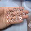 5-pieces Natural Clear Quartz Donut Ring Spacer Bead