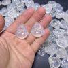 Natural Icy White Agate Maitreya Buddha Pendant Bead
