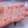 5-pieces Natural Rose Quartz Round Pumpkin Spacer Bead