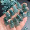 2-pieces Natural Type A Blue Water Jadeite Auspicious Dragon Baby Charm Pendant