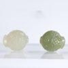 Natural Type A Nephrite Koi Fish Bead