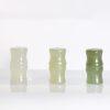 5-Pieces Natural Type A Nephrite Bamboo Joint Bead