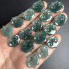Natural Type A Blue Water Jadeite Auspicious Cloud Ruyi Lock Pendant Bead