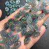 5-pieces Natural Grade A Blue Water Jadeite Ruyi Lock Charm Bead
