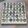 10-pieces Natural Grade A Smoky Quartz Faceted Flat-round Spacer Bead